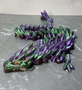 GreenPurpleWolfCrystal75PC